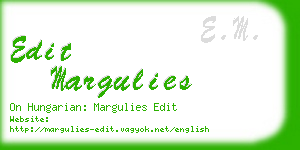 edit margulies business card